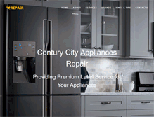 Tablet Screenshot of centurycity-appliance-repair.com